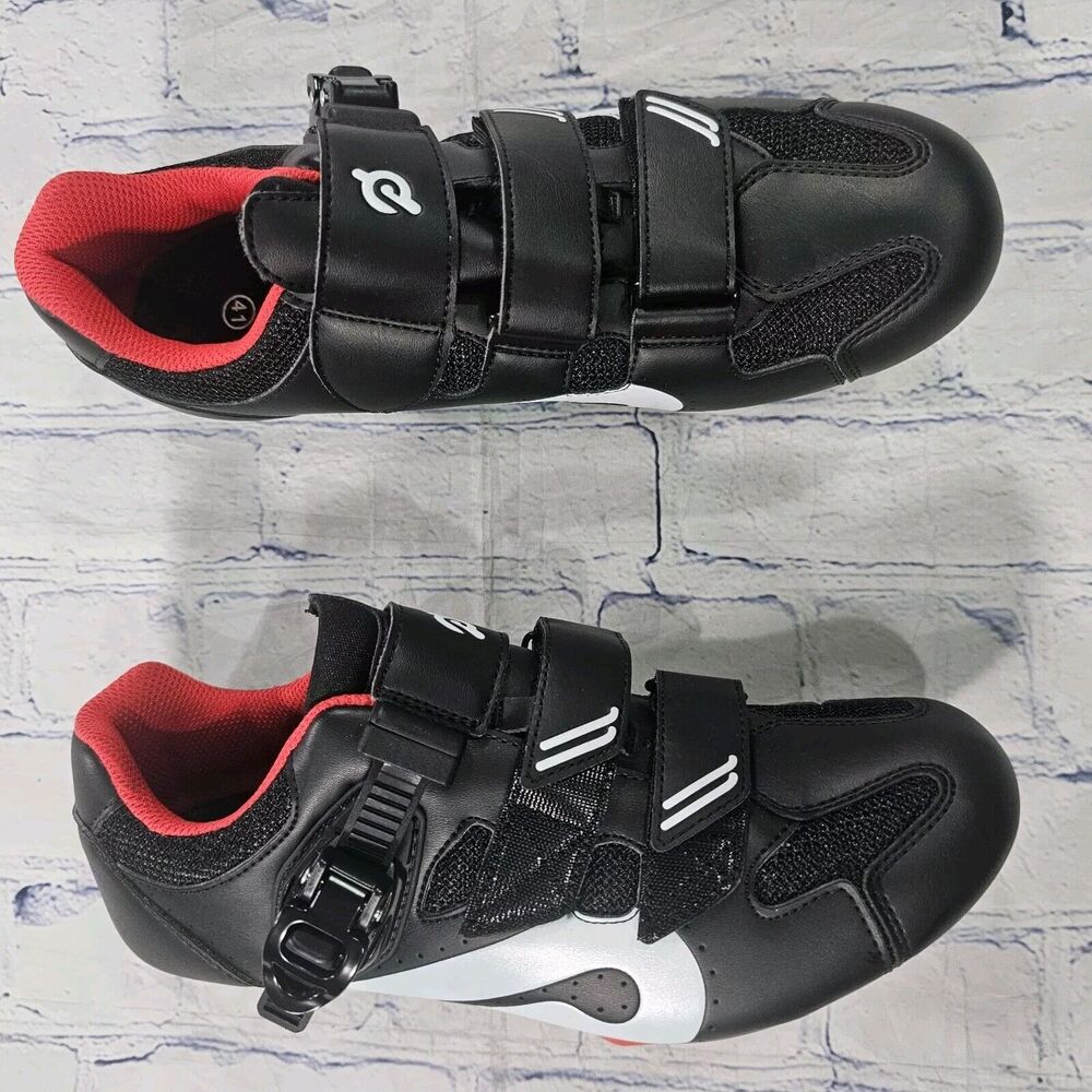 Peloton Cycling Shoes MENS SIZE EU 41 US 8 Black Red PL-SH-B-41